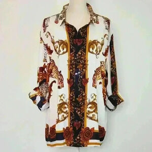 Brave Soul London Prowler Animal Print Button Down Shirt
